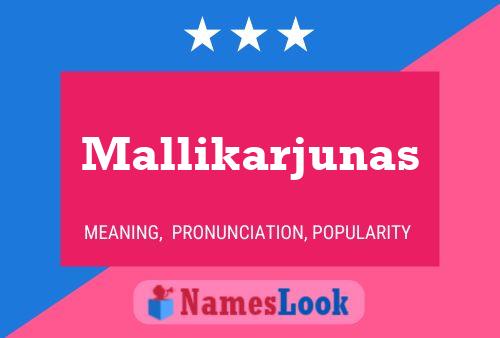 Mallikarjunas பெயர் போஸ்டர்