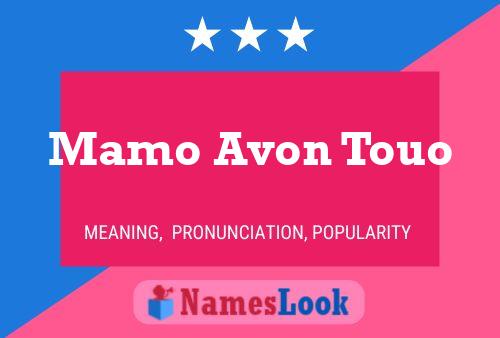 Mamo Avon Touo பெயர் போஸ்டர்