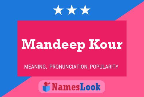 Mandeep Kour பெயர் போஸ்டர்