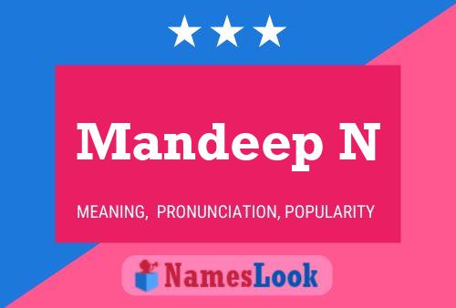 Mandeep N பெயர் போஸ்டர்