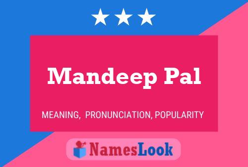 Mandeep Pal பெயர் போஸ்டர்