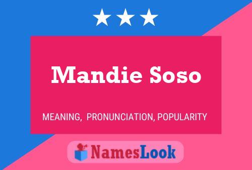 Mandie Soso பெயர் போஸ்டர்