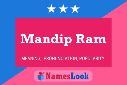 Mandip Ram பெயர் போஸ்டர்