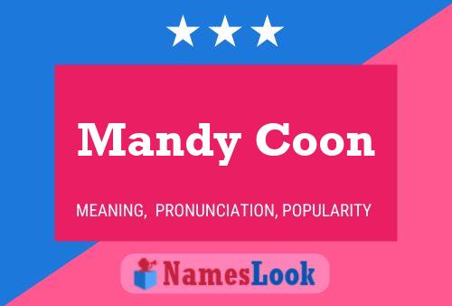 Mandy Coon பெயர் போஸ்டர்