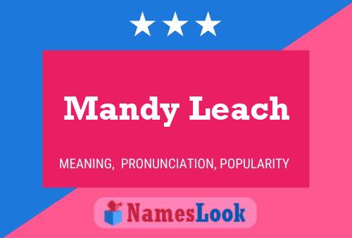 Mandy Leach பெயர் போஸ்டர்