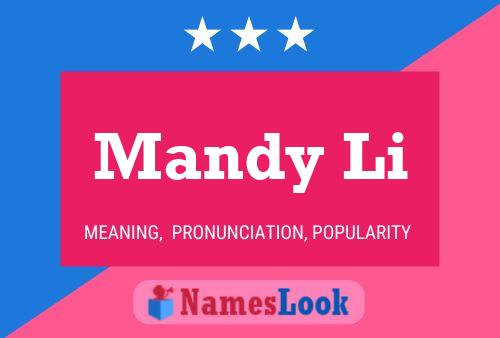 Mandy Li பெயர் போஸ்டர்