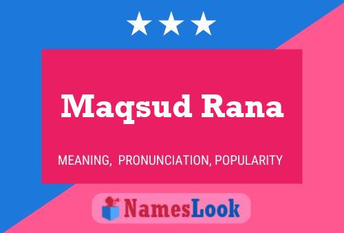 Maqsud Rana பெயர் போஸ்டர்