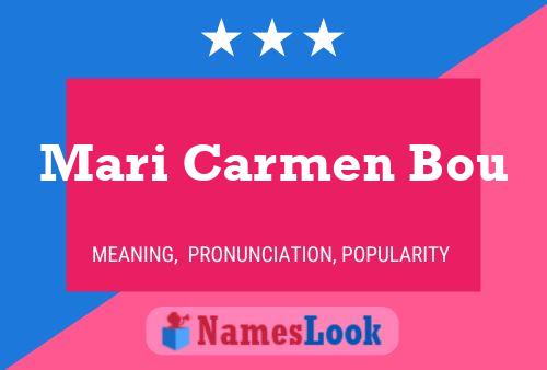 Mari Carmen Bou பெயர் போஸ்டர்