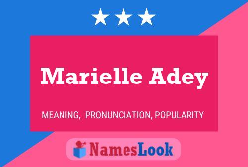 Marielle Adey பெயர் போஸ்டர்