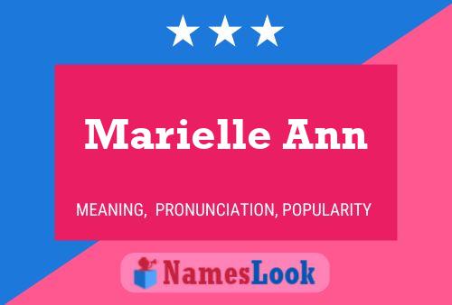 Marielle Ann பெயர் போஸ்டர்