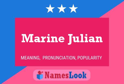 Marine Julian பெயர் போஸ்டர்