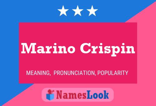 Marino Crispin பெயர் போஸ்டர்