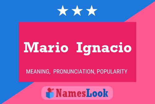 Mario  Ignacio பெயர் போஸ்டர்