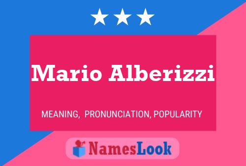 Mario Alberizzi பெயர் போஸ்டர்