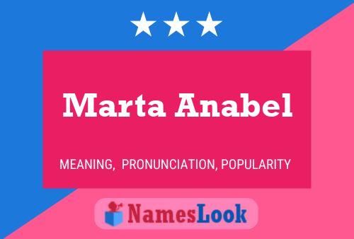 Marta Anabel பெயர் போஸ்டர்