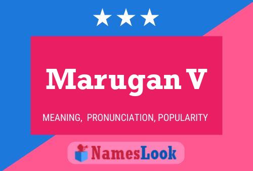 Marugan V பெயர் போஸ்டர்