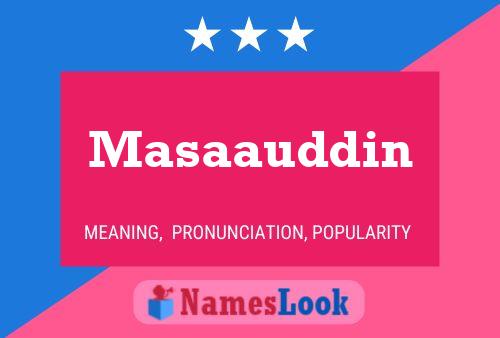 Masaauddin பெயர் போஸ்டர்