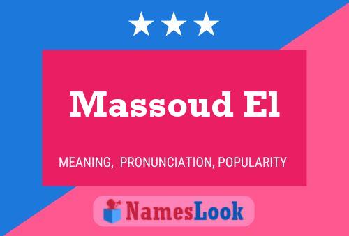 Massoud El பெயர் போஸ்டர்