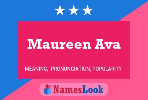 Maureen Ava பெயர் போஸ்டர்