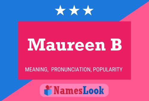 Maureen B பெயர் போஸ்டர்