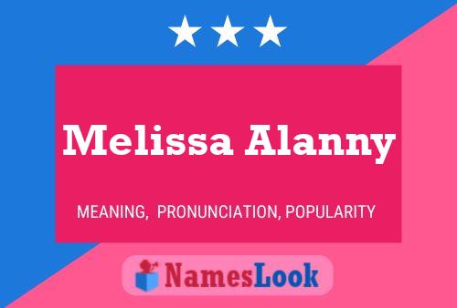 Melissa Alanny பெயர் போஸ்டர்