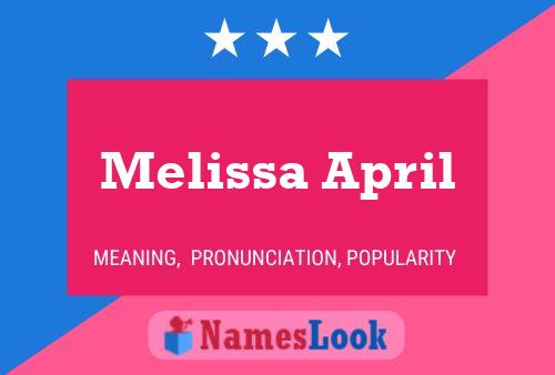 Melissa April பெயர் போஸ்டர்