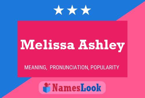 Melissa Ashley பெயர் போஸ்டர்