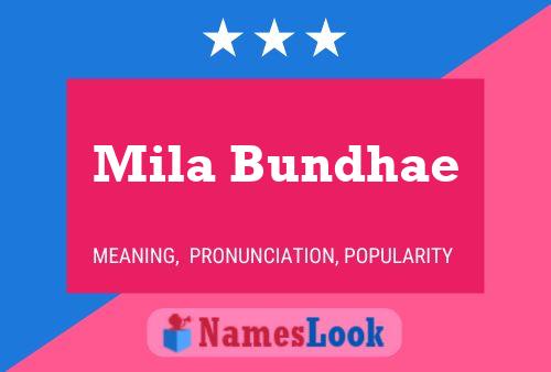 Mila Bundhae பெயர் போஸ்டர்