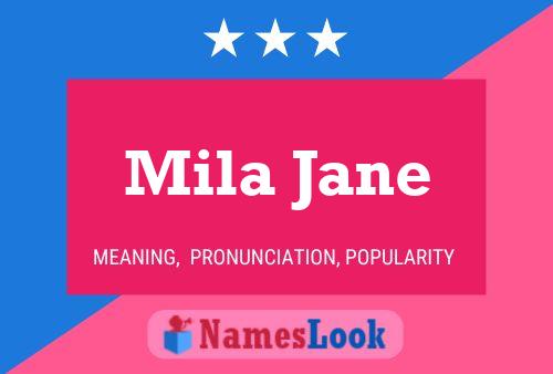 Mila Jane பெயர் போஸ்டர்