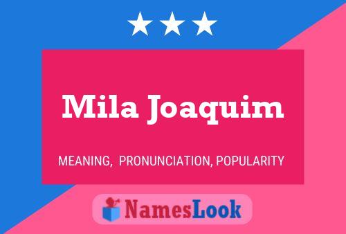 Mila Joaquim பெயர் போஸ்டர்