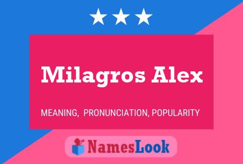 Milagros Alex பெயர் போஸ்டர்