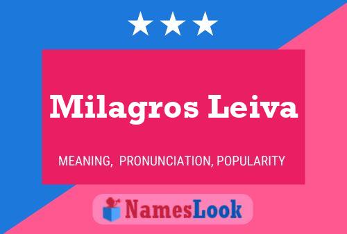 Milagros Leiva பெயர் போஸ்டர்