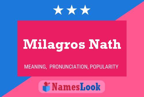 Milagros Nath பெயர் போஸ்டர்