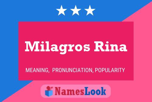 Milagros Rina பெயர் போஸ்டர்