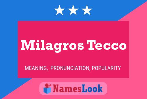 Milagros Tecco பெயர் போஸ்டர்