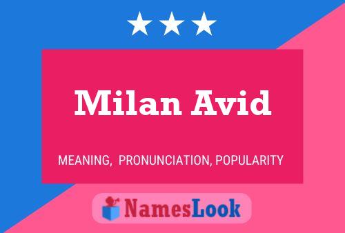 Milan Avid பெயர் போஸ்டர்