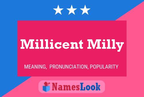 Millicent Milly பெயர் போஸ்டர்