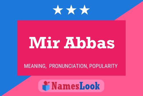 Mir Abbas பெயர் போஸ்டர்