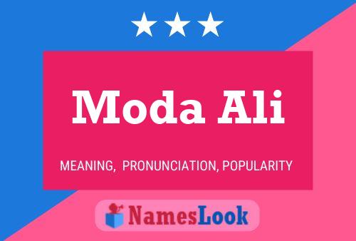 Moda Ali பெயர் போஸ்டர்