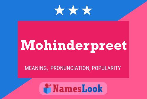 Mohinderpreet பெயர் போஸ்டர்