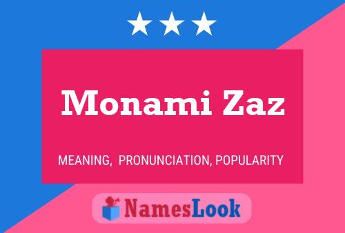 Monami Zaz பெயர் போஸ்டர்