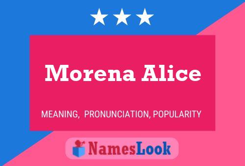 Morena Alice பெயர் போஸ்டர்