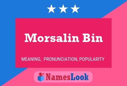 Morsalin Bin பெயர் போஸ்டர்