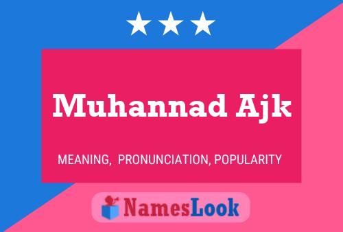 Muhannad Ajk பெயர் போஸ்டர்