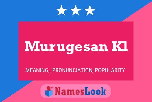 Murugesan Kl பெயர் போஸ்டர்