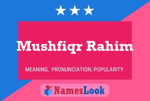 Mushfiqr Rahim பெயர் போஸ்டர்