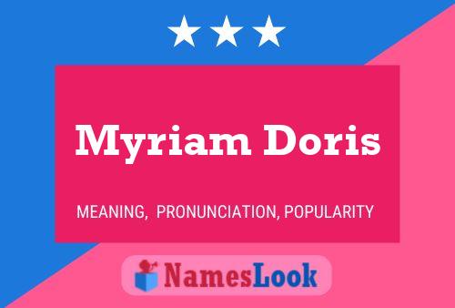 Myriam Doris பெயர் போஸ்டர்