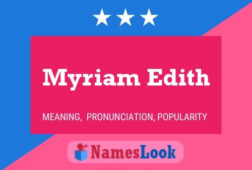 Myriam Edith பெயர் போஸ்டர்