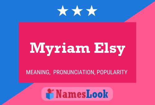 Myriam Elsy பெயர் போஸ்டர்