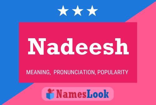 Nadeesh பெயர் போஸ்டர்